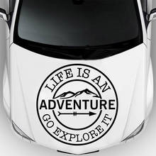 Adesivos de carro de aventura e explorar, adesivos engraçados, janela, decalques de vinil, estilo de carro, emblema autoadesivo, imperdível 2024 - compre barato