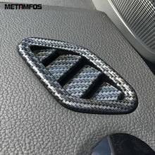 Для MG Zs SUV 2017-2019 2020 углеродное волокно Передняя Крышка вентиляционного отверстия отделка стикер аксессуары для интерьера автомобильный Стайлинг 2024 - купить недорого