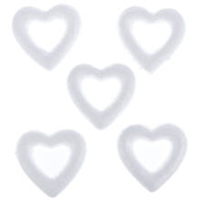 5pcs/lot DIY Polystyrene Styrofoam Foam Ball White Craft Heart-shaped For Christmas Party Decoration Supplies Gifts 2024 - buy cheap