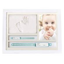Newborn Hand and Foot Prints Print Mud Photo Frame One Year Old Baby Infants Gifts Commemorative Table Decoration Frames 2024 - buy cheap