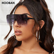 HOOBAN-gafas de sol cuadradas de gran tamaño para mujer, Estilo Vintage femeninos de anteojos de sol, de lujo, con montura grande, a la moda 2024 - compra barato