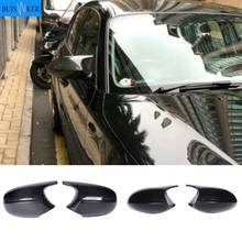 Cubierta de espejo retrovisor de coche, tapa de reemplazo directo de fibra de carbono/ABS, real, para BMW E90, E91, 2008-11, E92, E93, 2010-13, LCI 2024 - compra barato