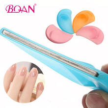 BQAN-Mini lima de uñas profesional con forma de media luna, pulidor curvo de Color caramelo para pedicura, manicura, lijado, herramienta de Arte de uñas 2024 - compra barato