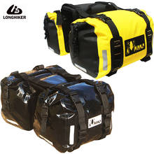 Brand New Yellow Black Full Waterproof Motorcycle Side Bag Large Capacity Moto Rear Seat Bags Motorcycle Rider Luggage 2Pcs 60L 2024 - buy cheap