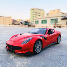 Bburago-fabricante autorizado de coleção para artesanato, modelos de carro em liga 1:24, ferrari f12tdf, ferramenta de brinquedos, coleção de artesanato 2024 - compre barato