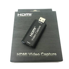 Placa de captura de áudio e vídeo, portátil, usb 2.0, hd, 1 way, hdmi para usb 2.0, 1080p, mini conversor de placa de aquisição para computador, suporta wi 2024 - compre barato