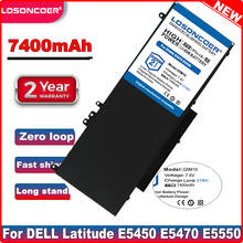 LOSONCOER 7400mAh Replacement Laptop Battery For DELL Latitude E5450 E5470 E5550 E5570  8V5GX R9XM9 WYJC2 1KY05 7.4V 51wh G5M10 2024 - buy cheap