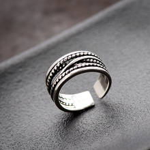Boho estilo prata cor camada cadeias anéis para mulheres senhora meninas abertura anéis presentes de festa anillos 2024 - compre barato