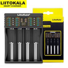 Умное зарядное устройство Liitokala, Lii-402, 18650, 3,7 В, 3,2 в, 3,85 В, 26650, 20700, 14500, 21700, 20700B, 16340, 25500, NiMH литиевая батарея 2024 - купить недорого