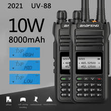 2pcs BaoFeng UV-88 Tri-Power 10W Walkie Talkie Station Comunicador UV88 30KM Transceiver UV-5R Dual-Band Walkie Talkies 2024 - buy cheap