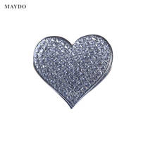 XT167 Rhinestone  Magnet Brooch Pin Headwear Crystal Heart Love  Hijab Pins Strong Magnetic Pin 2024 - buy cheap