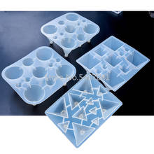 Popular1PC Pyramid Cones Shaped Silicone Jewelry Mold UV Resin Epoxy Tools Jewelry Making Tools DIY Pendant Molds 2024 - buy cheap