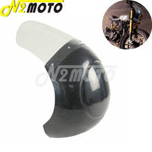 Máscara de carenagem de farol de motocicleta, para-brisa, tela transparente, para harley touring, chopper, bobber, cafe, racer, personalizado 2024 - compre barato