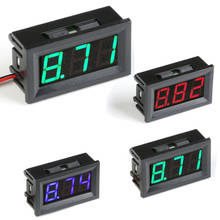 0.56in Digital Voltmeter DC 4.5V to 30V Digital Voltage Panel Meter Red/Blue/Green For 6V 12V Electromobile Motorcycle Car 2024 - купить недорого