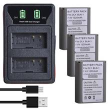 Cargador de batería USB BLN-1 integrado con puerto tipo c + 3 baterías de PS-BLN1 para Olympus BLN-1, PS-BLN1, Mark II, OM-D, E-M1, E-M5 2024 - compra barato