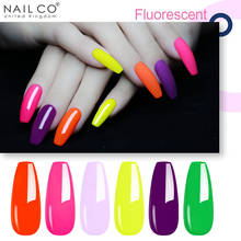 NAILCO-esmalte en Gel Uv para uñas, barniz semipermanente para capa Base superior, sin ácidos, Color fluorescente, Serie de verano, 15ml 2024 - compra barato