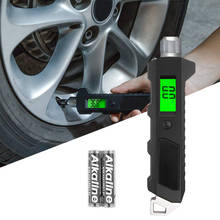 Medidor de pressão de ar do pneu do carro digital 230 psi 4 configurações resistente antiderrapante para a bicicleta do carro com maior lanterna lcd retroiluminada 2024 - compre barato