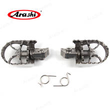 Arashi 2PCS Anti Slip Pedal Front Foot Pegs Wide Pivot Footrest Motorcycle For BMW F650GS TWIN 2008 2009 2010 2011 2012 2024 - buy cheap