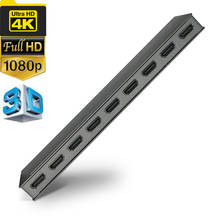 Разветвитель 4K HDMI 1X8 порт распределяет 1 HDMI-источник на 8 HDMI-дисплеев одновременно HDMI 1,4 в 3840X2160P/30 Гц 2024 - купить недорого