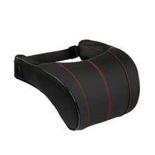 1pc PU Leather Car Neck Pillow Memory Foam Universial Car Pillow Neck Rest Seat Headrest Cushion Pad 2024 - buy cheap