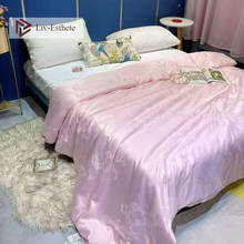 Liv-Esthete Noble Pink 100% Silk Comforter Filled Pure Silk Queen King Women Duvet Quilt Beauty Sleep All Season Home Textile 2024 - buy cheap