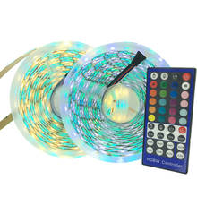 LED Strip Light RGBW 5050 SMD Flexible Ribbon led light strip RGBW RGBWW 5M Tape Diode + 40key Remote Controller +DC 12V Adapter 2024 - buy cheap