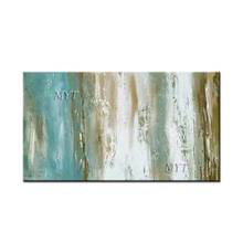 Pintura al óleo abstracta sobre lienzo para sala de estar, imágenes del hogar, arte de pared moderno, paisaje de belleza dado por la naturaleza 2024 - compra barato
