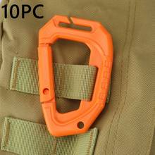 TK 1/10PC Carabiner Travel Kit Camping Equipment POM Resin Survival Gear Camp Mountaineering Hook Outdoor Carabiner Dropship 2024 - buy cheap