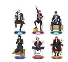 Figuras de acción de GINTAMA, nuevo modelo de figura sentada de Anime, soporte acrílico, juguete de mesa, Sakata Gintoki Kagura Shimura Shinpachi Okita Sougo 2024 - compra barato