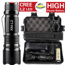 10000lm X800 Tactical*military L2 Led Flashlight Torch Gift Kit Bright Outdoor Work Light Flashlight Camping Hunting Bike Light 2024 - buy cheap