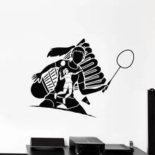 Tennis Ball Wall Sticker Athlete Vinyl Decal Badminton Game Sport Racket Stickers Bedroom Living Room Wall Decor Home Decoration 2024 - buy cheap