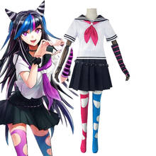 Disfraz de Anime Super Dangan Ronpa 2, Danganronpa, Ibuki, Mioda, uniforme escolar Jk, conjunto de falda 2024 - compra barato