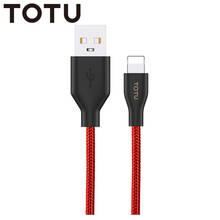 TOTU 2.4A for Lightning Weaving Charging Cable for iPhone 7 8 X XS XR 11 Pro Max IOS Phone Data Cable USB Cable 2024 - buy cheap