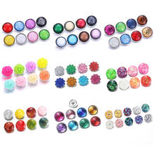 10 unids/lote de botones a presión para pulsera, joyería de estilo mixto, de 18mm botones a presión, venta al por mayor 2024 - compra barato
