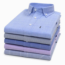 Clásico de talla grande de los hombres camisa de manga corta de negocios 2020 de moda de verano Casual de marca camisa a cuadros masculina 5XL 6XL 7XL 8XL 9XL 10XL 2024 - compra barato