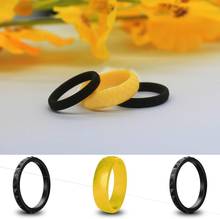 WarBLade Food Grade FDA Silicone Ring 5.7mm Fish Scale Silicone Finger Rings Hypoallergenic Flexible Women Wedding Rubber Bands 2024 - buy cheap
