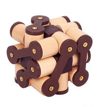 IQ Brain Teaser Kong Ming Lock Lu Ban Lock 3d Wooden Interlocking Burr Puzzles Game Montessori Educational Toys For Adults Kids 2024 - buy cheap