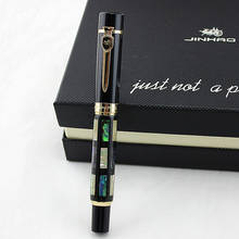 Jinhao 650 High Quality Shell Carving Fountain Pen 0.5mm Nib Luxury Gold clip Metal Ink Pens Christmas Gift 2024 - buy cheap