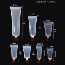 5/10/20/30/50/100ml Travel Portable Empty Tube Clear Squeezed Cosmetic Container Cream Lotion Plastic Bottle With Flip/Screw Cap 2024 - buy cheap