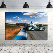 Indycar-tela de pintura em tela para carro, arte para parede, pôster decorativo para casa, sala de estar 2024 - compre barato