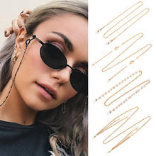 Fashion Pearl Glasses Chains Lanyard Strap Necklace Cords for Sunglasses Reading Glasses Eyeglasses Retainer Eyewear Accessories 2024 - buy cheap