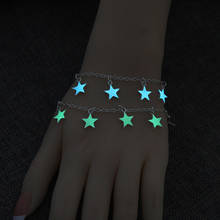 Ночные светящиеся браслеты звезды сердце цветы светящиеся браслеты флуоресцентные ювелирные изделия Светящиеся в темноте браслеты для женщин и девочек JRDH889 2024 - купить недорого
