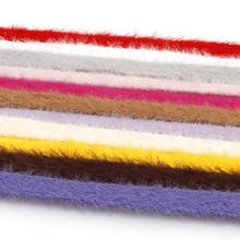5Yards 1cm Wide Imitation Mink Wool Knitted Satin Ribbon Bowknot DIY Material Handmade Earrings Hair Accessories Decor Ribbon 2024 - buy cheap