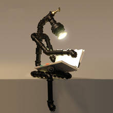 Lámpara de mesa de tubería de agua vintage para Loft, robot tieyi personalizado, lámparas 2024 - compra barato