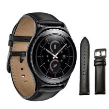 Pulseira de relógio de couro de 22mm, pulseira de relógio para samsung gear s3 classic clássica, galaxy watch 46mm, huawei watch gt watch, acessórios 2024 - compre barato