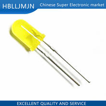 Diodo de LED amarillo de 5mm, DIP redondo de ángulo amplio a través del agujero, lámpara de diodo emisor, 2 pines, 1000 Uds. 2024 - compra barato