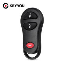 KEYYOU-carcasa de llave remota sin llave para coche, carcasa de mando a distancia para Chrysler, Voyager, Cruiser, Dodge, Ram, and, Jeep Cherokee, 2, 3 botones, 2 + Panic 2024 - compra barato