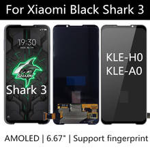 6,67 "AMOLED для Xiaomi Black Shark 3 ЖК-экран, ЖК-дисплей с сенсорным экраном в сборе Сменные аксессуары для Shark3 KLE-H0, KLE-A0 с ЖК-дисплеем 2024 - купить недорого