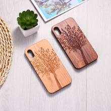 Natural Tree Plants Art Engraved Wood Phone Case Coque Funda For iPhone12 6 6S 6Plus 7 7Plus 8 8Plus XR X XS Max 11 Pro Max 2024 - buy cheap