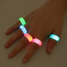 Fashion Colorful Luminous Resin Ring Women Men Fluorescent Glowing Rings Jewelry Glow In The Dark Finger Ring Band Halloween 2024 - buy cheap